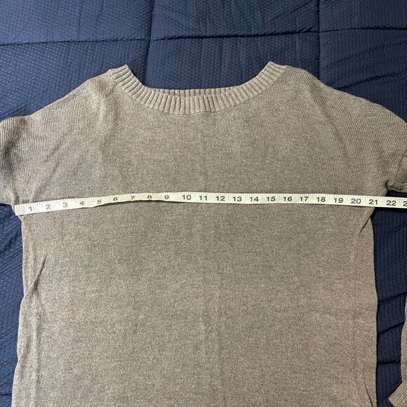 Banana Republic Cotton Viscose Blend Tan/Brown Long-sleeve Pullover Sweater  L - Picture 6 of 6